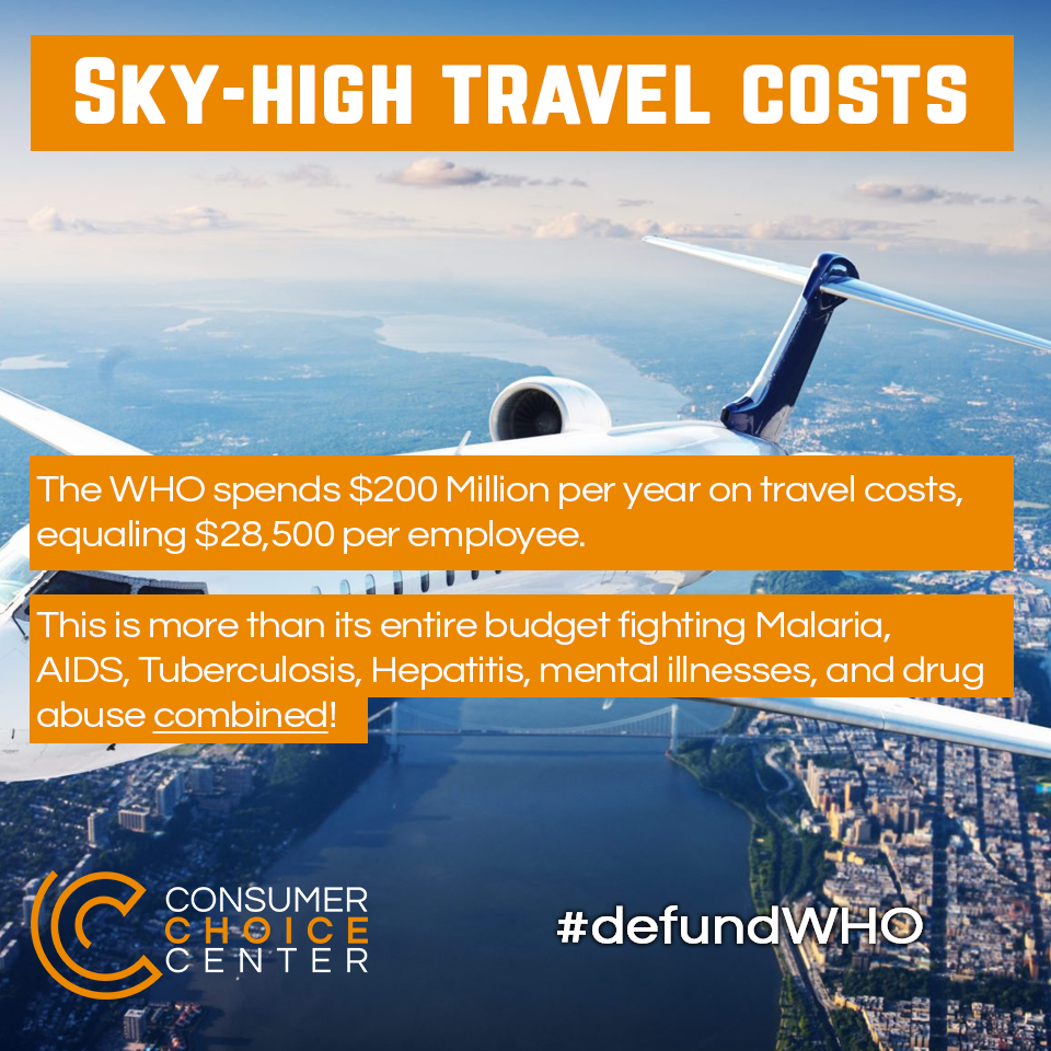 WHO’s sky high travel costs